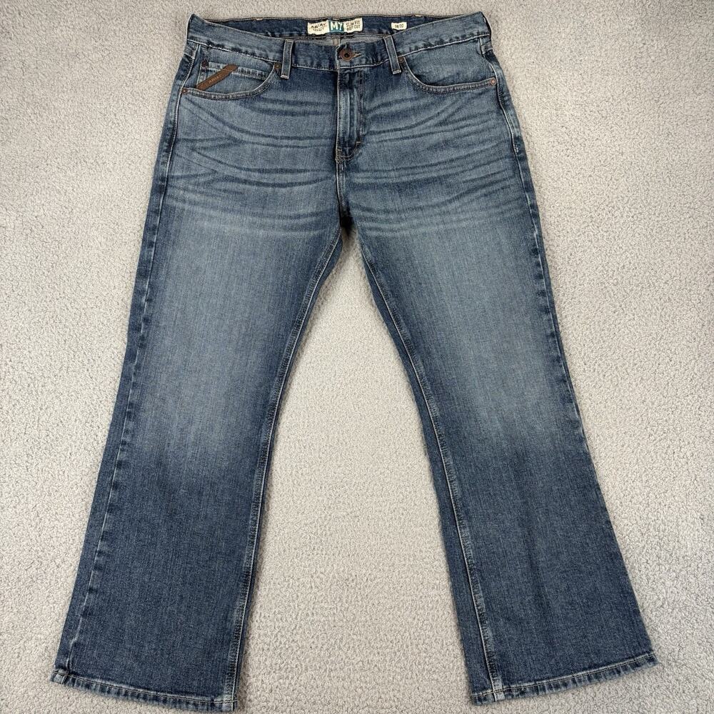 Ariat M7 Legacy Slim Fit Boot Cut Jeans Mens 38x30 Drifter Medium Wash 10022785